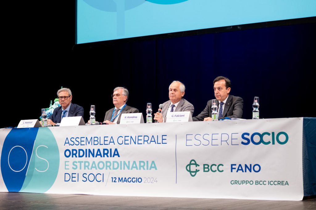 BCC Fano, Assemblea 2024, Tavolo dei relatori